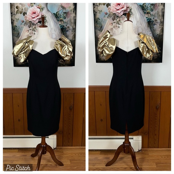 Elegant Vintage 90s Saks Fifth Avenue Formal Dress! - Picture 1 of 8